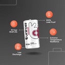 Uniross Cylindrical Lithium Battery CR123A (Blister of 1) Features