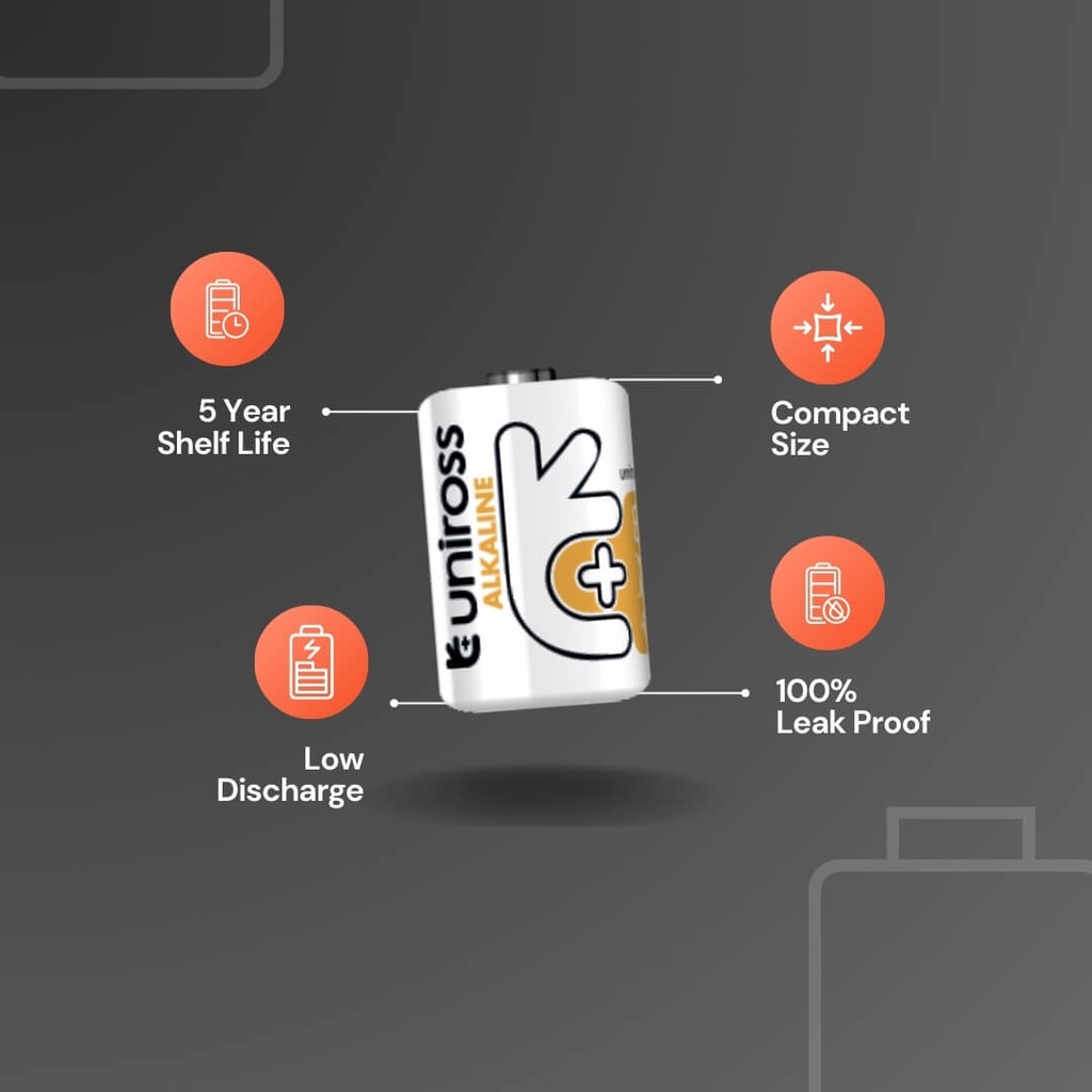 Uniross Micro-Alkaline Battery U1A11 (Blister Of 1) Features
