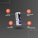 Uniross Lithium Cylindrical Rechargeable RCR123A Battery (Blister of 1) Features