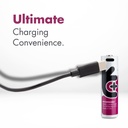 Uniross USB-C Rechargeable 18650 Battery (Pack of 2) Features