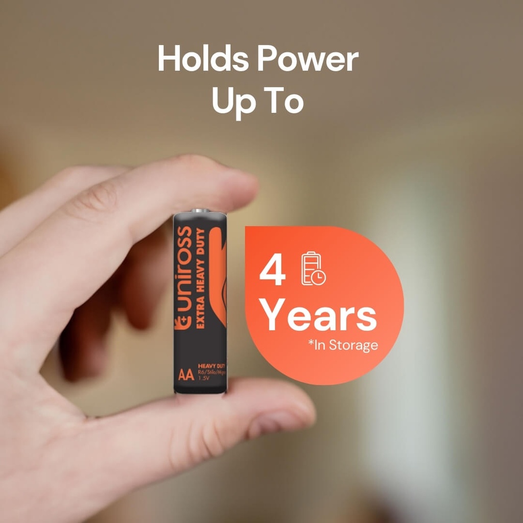 Uniross Heavy Duty Zinc AA Battery (Box Of 40)