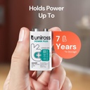 Uniross Power Plus Alkaline 6LR61 Battery Lifespan