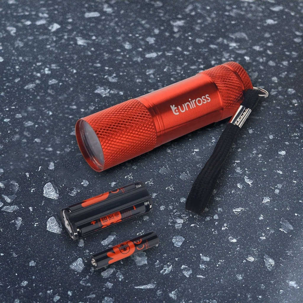 Uniross 9 LED Aluminum Flashlight - 30LM
