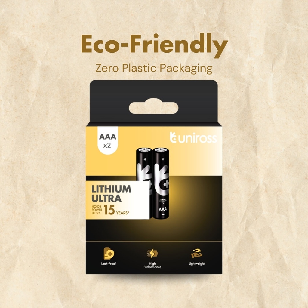 Uniross FR03 AAA Ultra Lithium Battery (Blister 2)