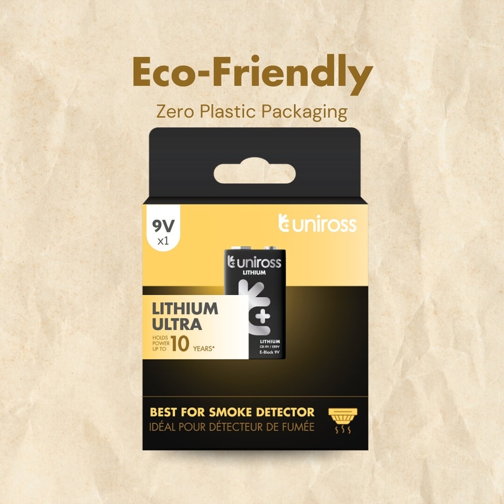 Uniross CR9V Ultra Lithium Battery (Blister 1)