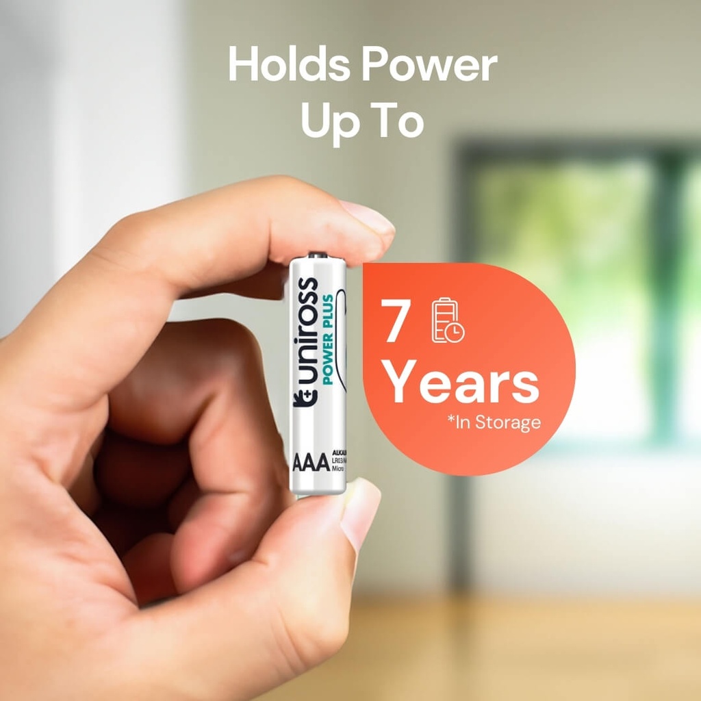 Uniross Power Plus Alkaline AAA Battery (Box of 40)