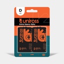 Uniross R20 D Heavy Duty Zinc Battery (Blister 2)