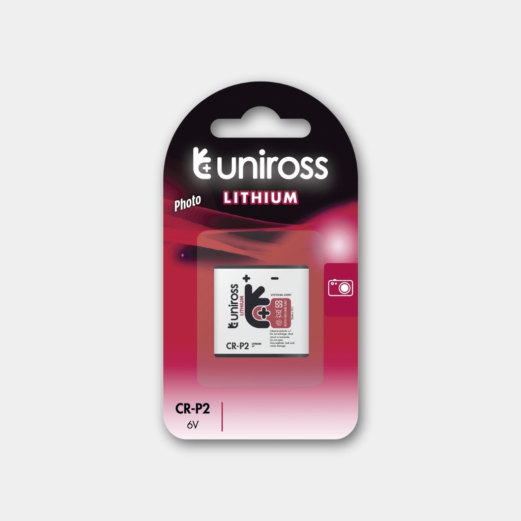 Uniross Cylindrical Lithium Battery CR-P2 (Blister of 1)
