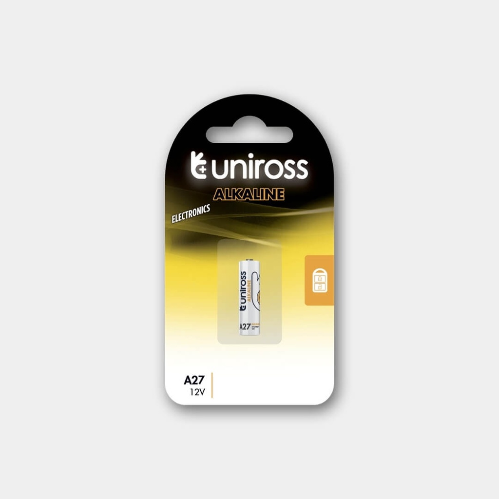 Uniross Micro-Alkaline Battery U1A27 (Blister of 1)