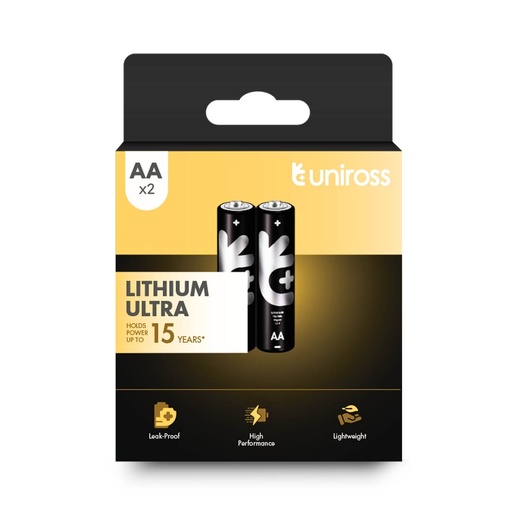 [ULIAA2] Uniross FR6 AA Ultra Lithium AA Battery (Blister 2)