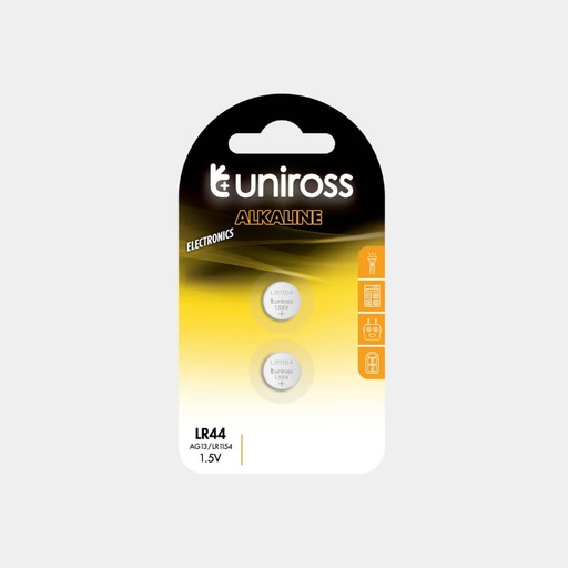 [U2AG13] Uniross Alkaline Coin Cells AG13 (Blister of 2)