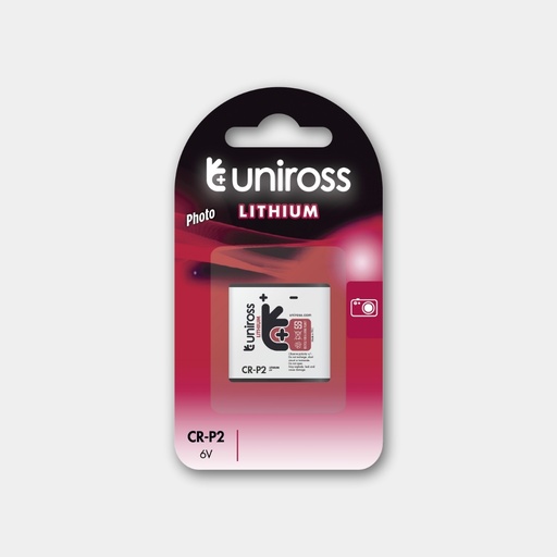 [U1CRP2] Uniross Cylindrical Lithium Battery CR-P2 (Blister of 1)